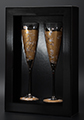 Duo of Vincent Van Gogh Champagne Glasses