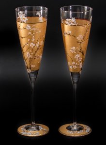 Cofrecito duo flautas de champán Vincent Van Gogh