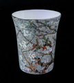Mug Vincent Van Gogh, en porcelana : Rama de almendro (blanco), detalle