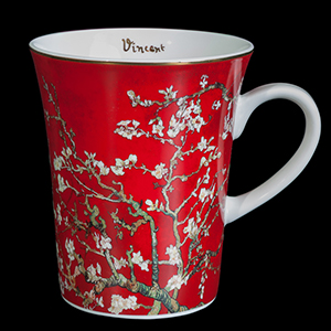 Goebel : Vincent Van Gogh big mug : Almond Tree (red)