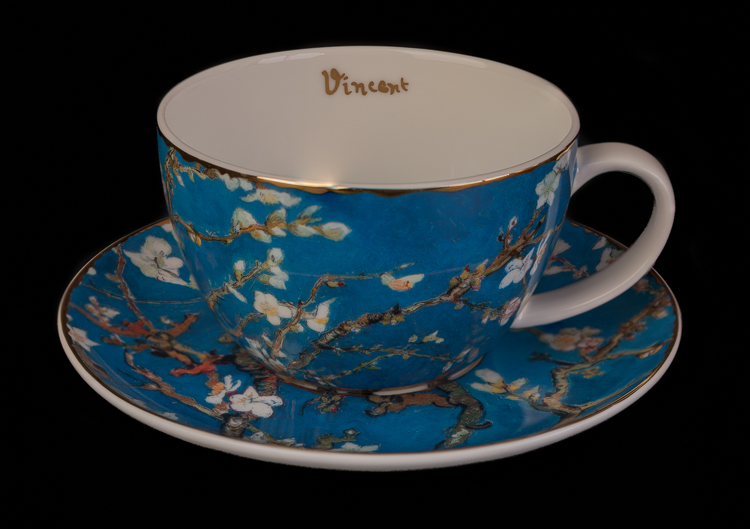 Vincent Van Tree Gogh teacup Almond (Goebel) saucer and 