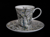 Vincent Van Gogh coffee cup and saucer : Almond Tree (white)