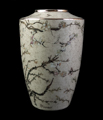 Vincent Van Gogh porcelain vase : Almond Tree (white), detail n°5