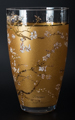 Vincent Van Gogh glass vase : Almond Tree (Gold), detail n°3