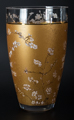 Vincent Van Gogh glass vase : Almond Tree (Gold), detail n°4