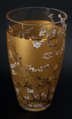 Vincent Van Gogh glass vase : Almond Tree (Gold), detail n°6