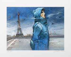 Enki Bilal Signed Fine Art Pigment Print : La tour penche