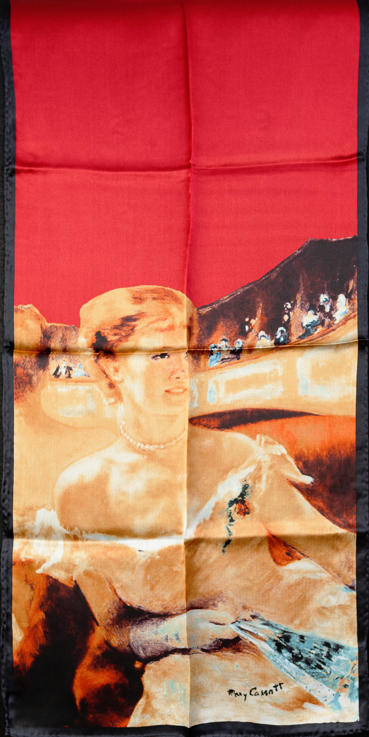 Sciarpa in seta Mary Cassatt : Lydia in the Lodge (spiegata)