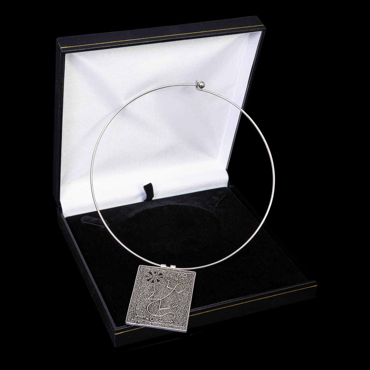 Bijou Jean Cocteau signé - La Calade (Salamandre et soleil)