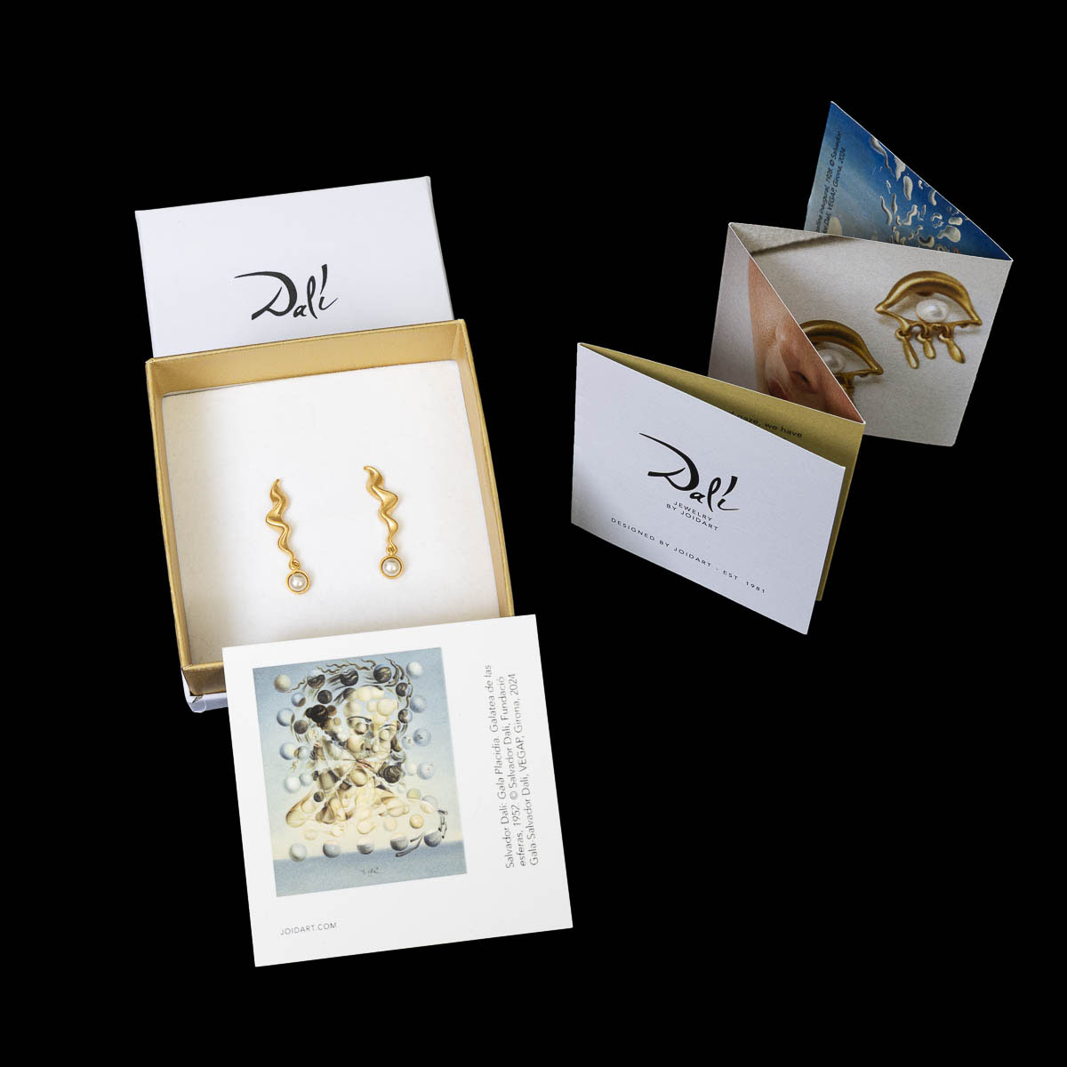 Boucles d’Oreilles d’après Salvador Dali : 'Galatea' (détail n°3)