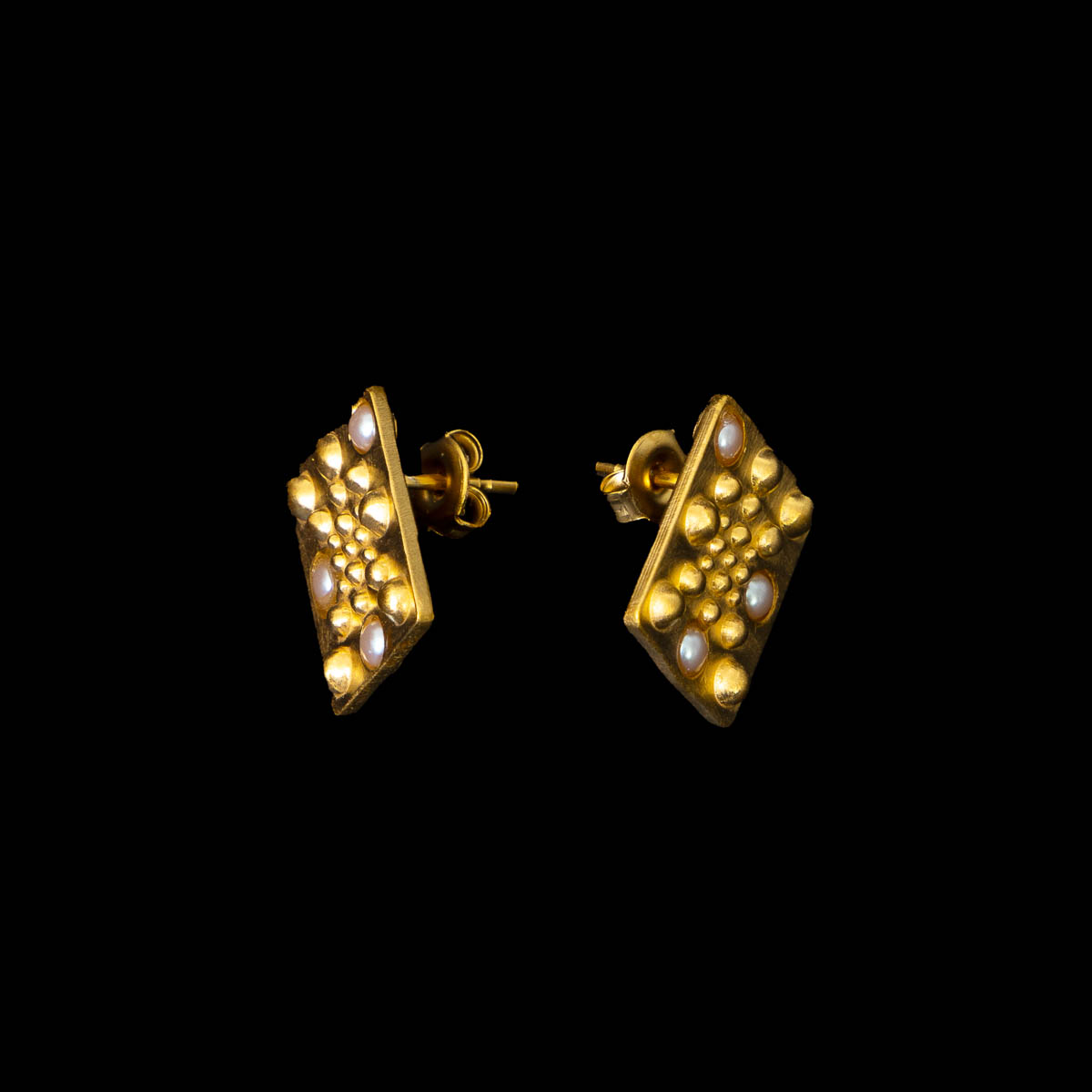 Boucles d'oreilles d’après Salvador Dali : 'Sphères' (détail n°4)