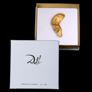 Broche d’après Salvador Dali : 'Montre molle'