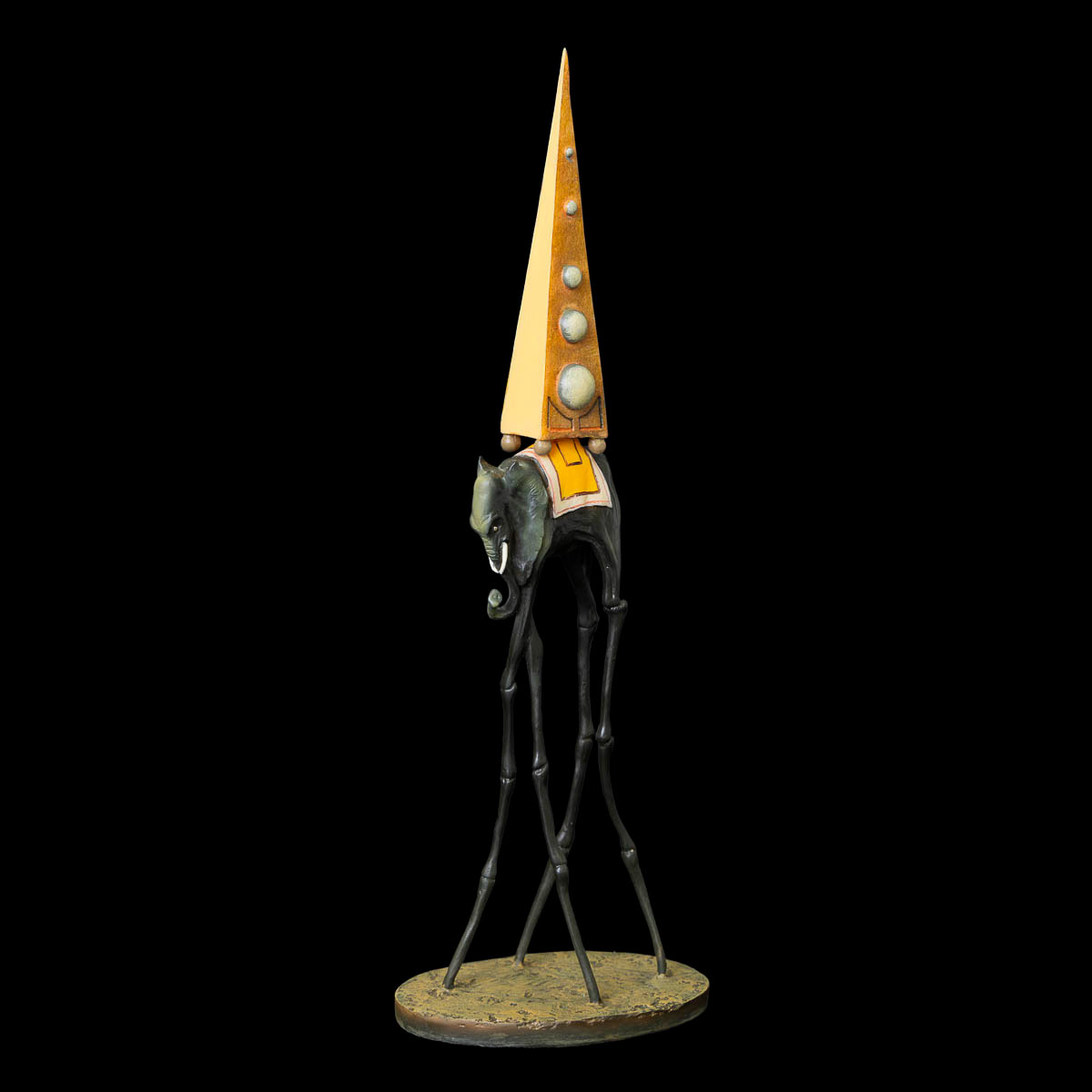 Figurine Salvador Dali : L'éléphant de la tentation de Saint Antoine (vue de profile gauche)