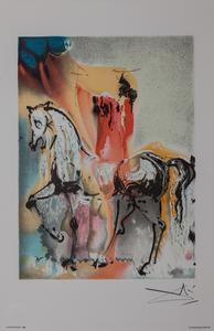 Lithographie Salvador Dali : Le Chevalier Chrétien