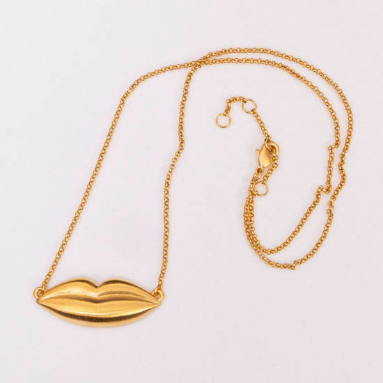 Pendentif Doré Inspiré De Salvador Dali - Occasion, Style Signe/symbole, Fabrication Salvador