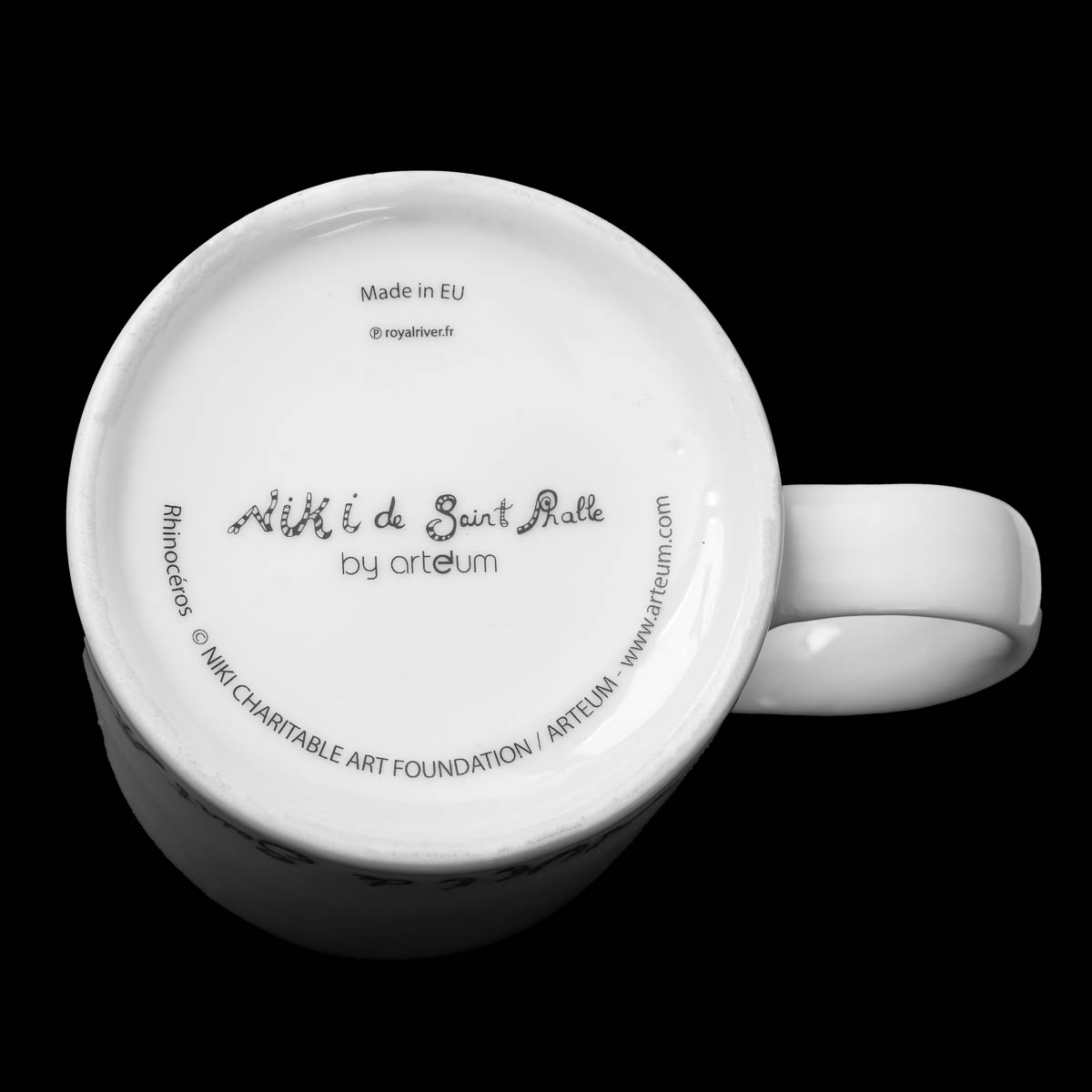 Mug Niki de Saint Phalle : Le rhinocéros (dessous du mug)