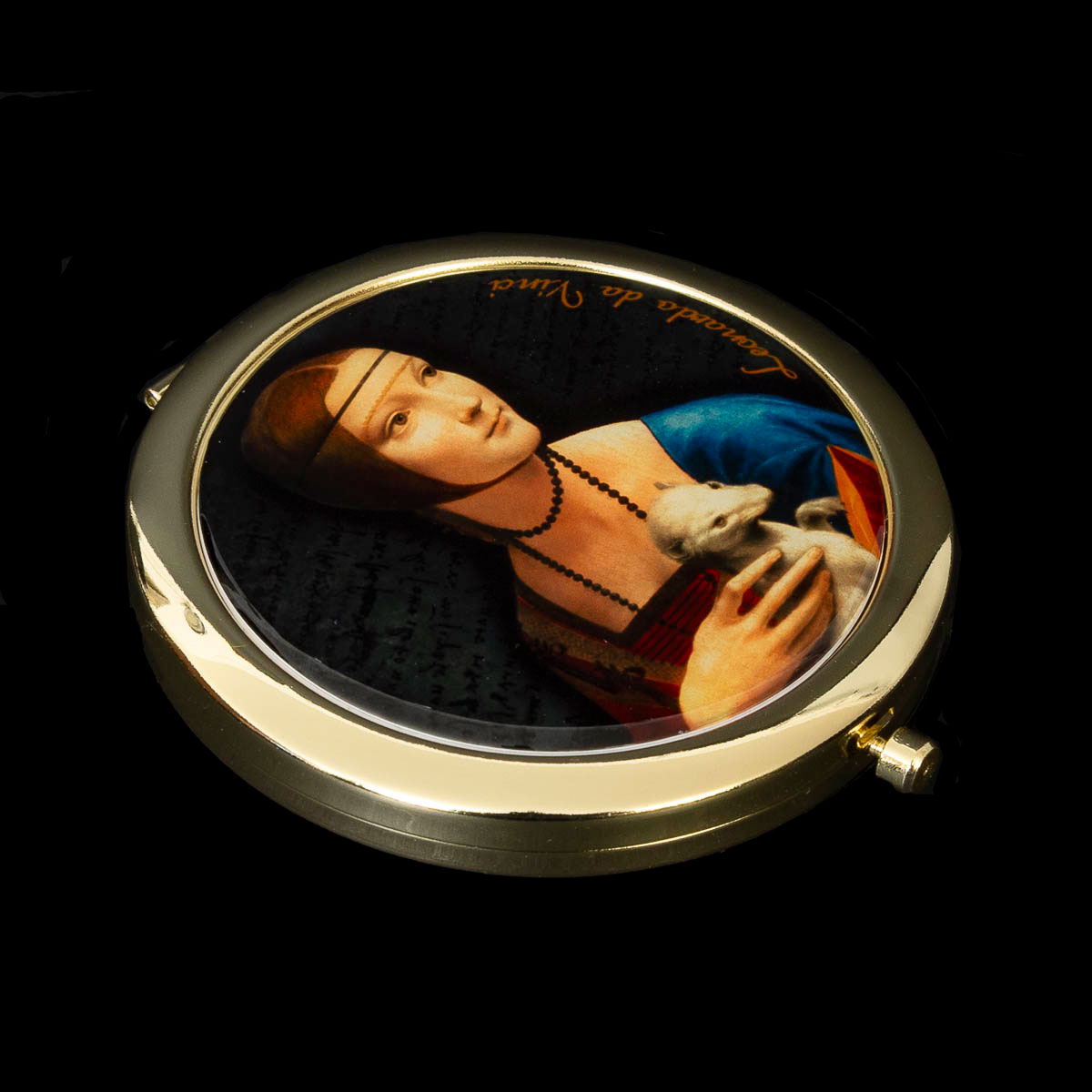 Miroir de poche Léonard de Vinci : Dame à l'hermine (détail n°2)