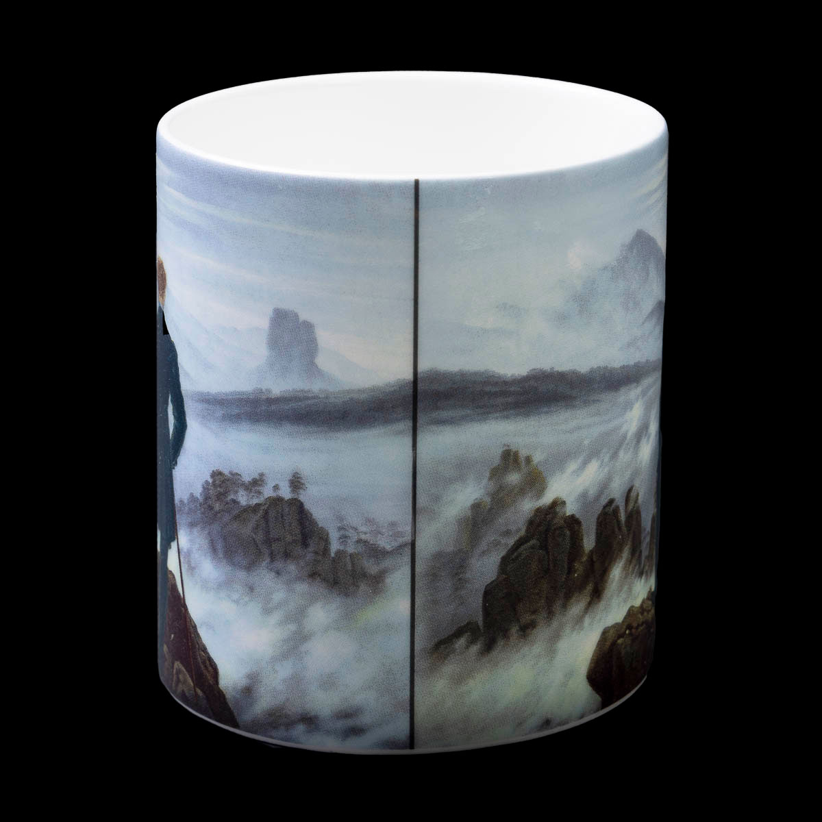 Mug Friedrich : Voyageur contemplant une mer de nuages (détail n°1)