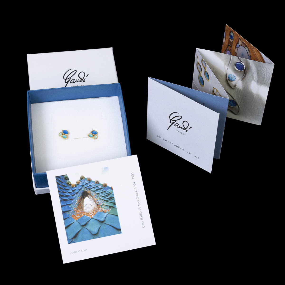 Earrings after Antoni Gaudí: Petits Fruits (detail n°2)