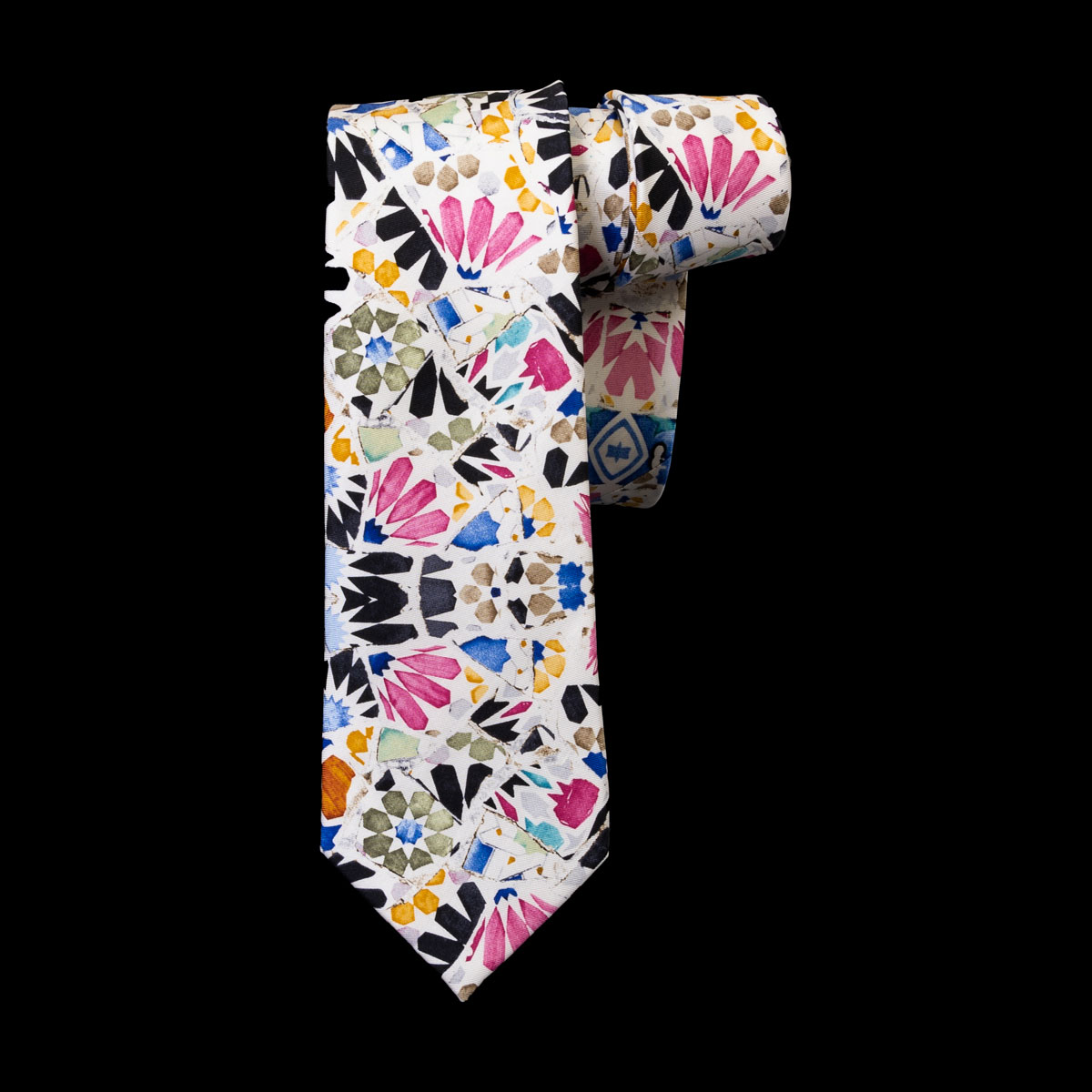 Cravatta seta Antoni Gaudí : Mosaico (dettaglio)