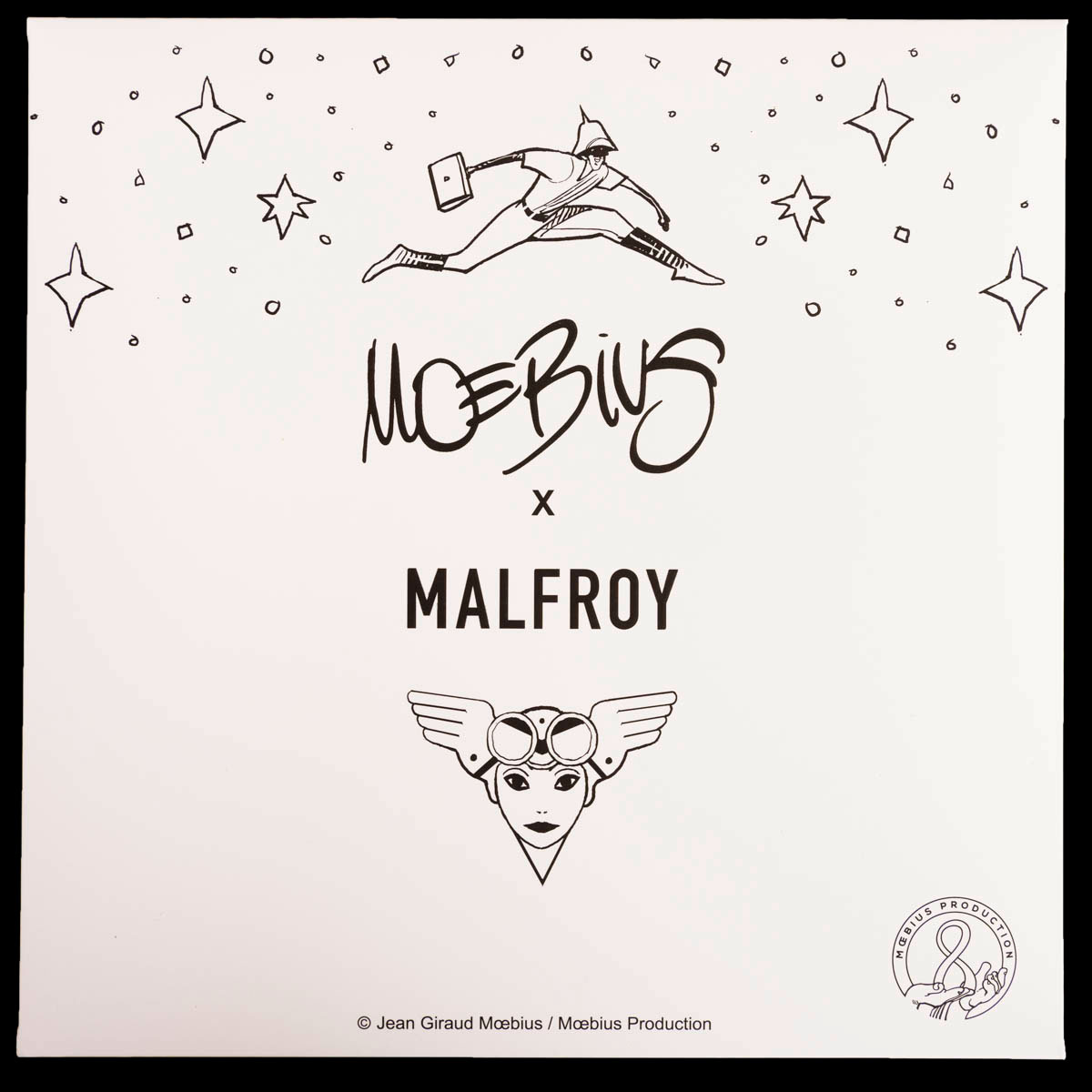 Foulard Carré 100% soie 90 x 90 cm - Moebius : Le Major (packaging)