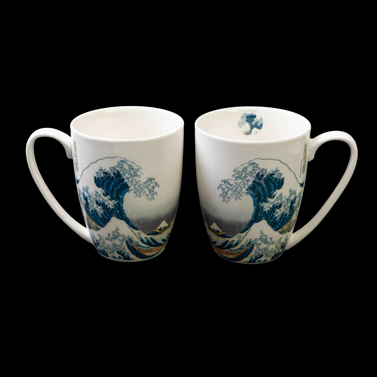 2 mugs Hokusai: The Great Wave off Kanagawa (detail n°1)