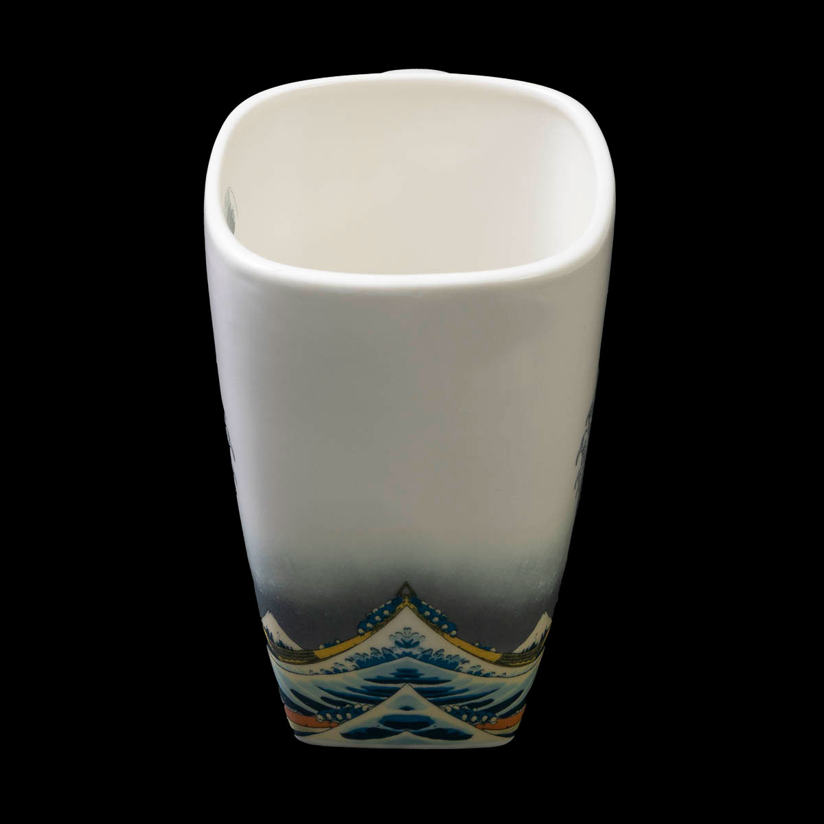 Taza Hokusai: La gran ola de Kanagawa (forma alta y cuadrada)