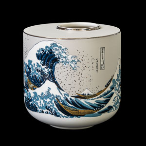 Vase Hokusai : La grande vague de Kanagawa (Cylindrique 16 cm)