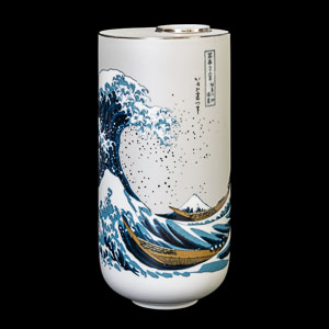Vase Hokusai : La grande vague de Kanagawa (Cylindrique 25,5 cm)