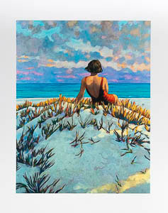 Miles Hyman Fine Art Pigment Print - Crescent Point