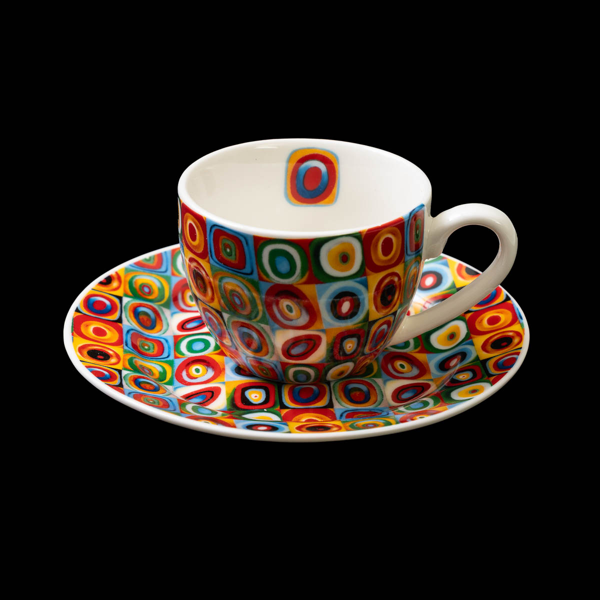 Duo tasses à expresso et sous-tasses Kandinsky : Color Study, (détail n°1)