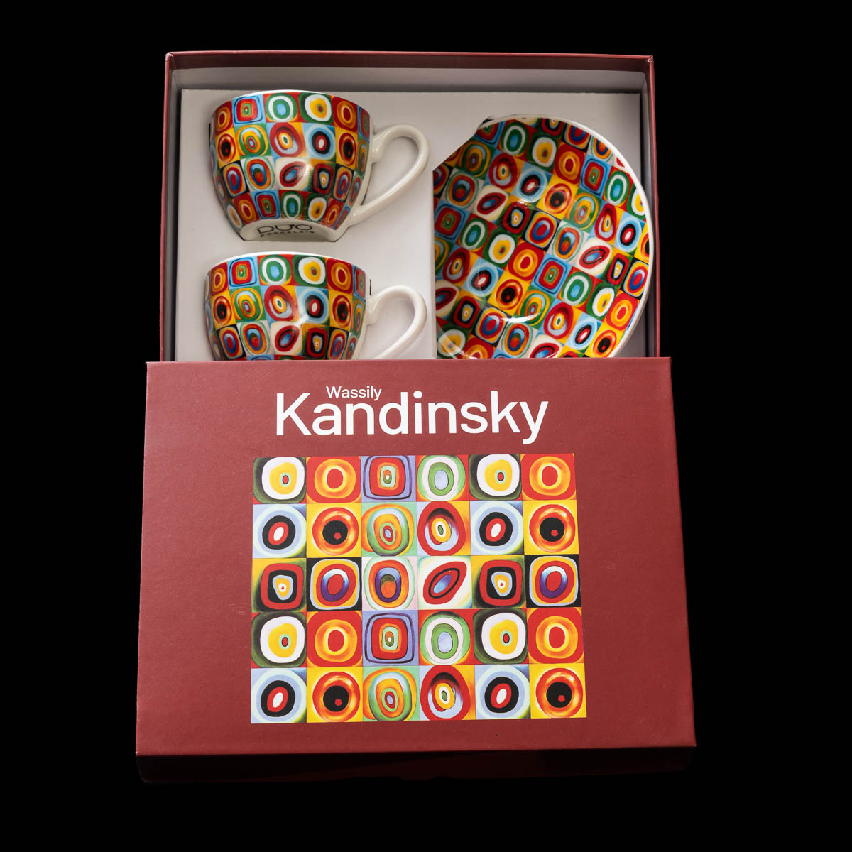 Duo tasses à expresso et sous-tasses Kandinsky : Color Study, (détail n°2)
