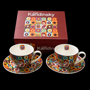 Duo tasses à à thé et sous-tasses Kandinsky : Color Study