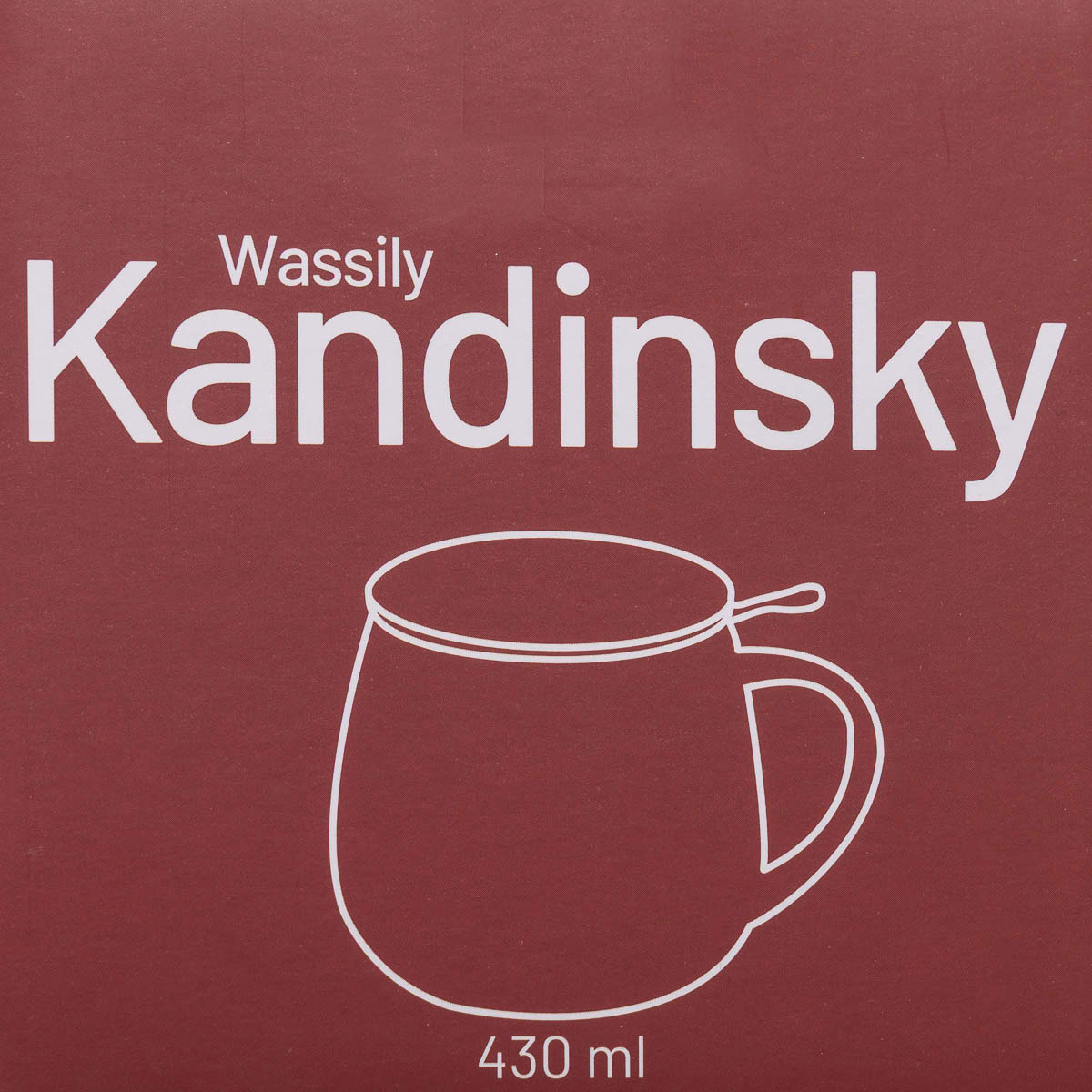Kandinsky Snuggle Mug with tea filter: Color Study (shape of the mug)