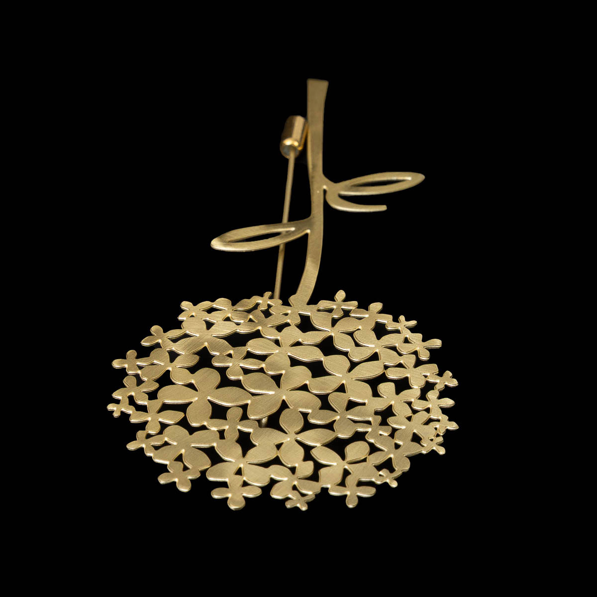 Broche Klimt : Jardín florido (detalle n°2)