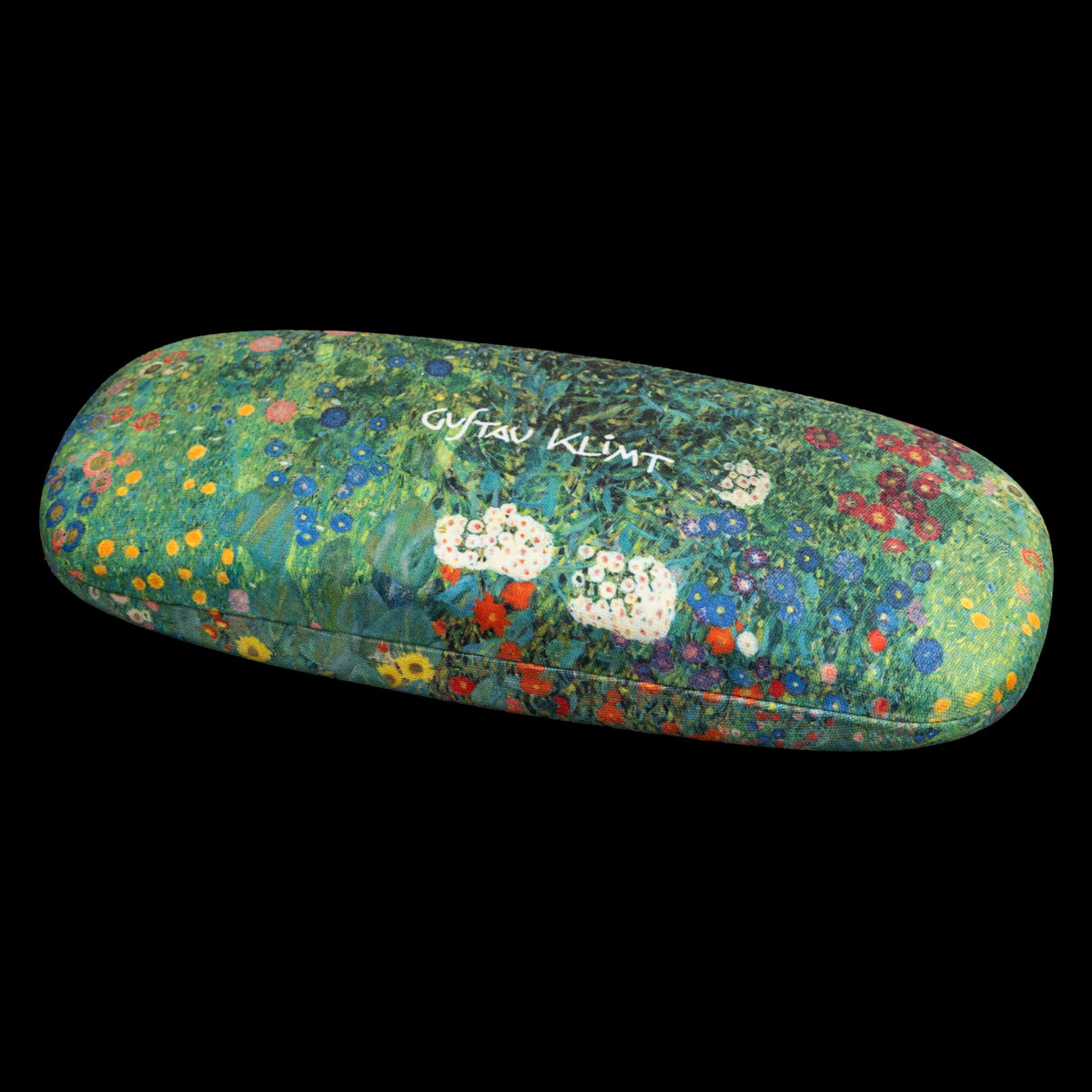 Etui à lunettes Gustav Klimt : Jardin fleuri aux tournesols (fermé)