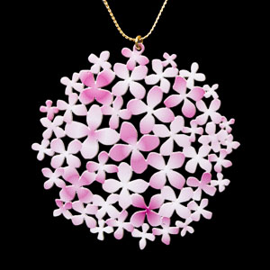 Colgante según Gustav Klimt - Jardín en flor (verano)