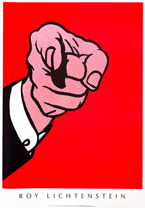 Roy Lichtenstein serigraph - Hey you!