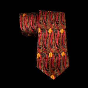 Cravatta in seta Charles Rennie Mackintosh, Stylised tulip