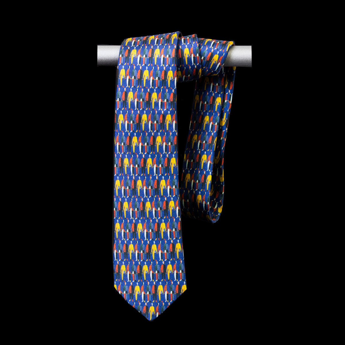 Kasimir Malevitch Silk tie : Athletes (detail)