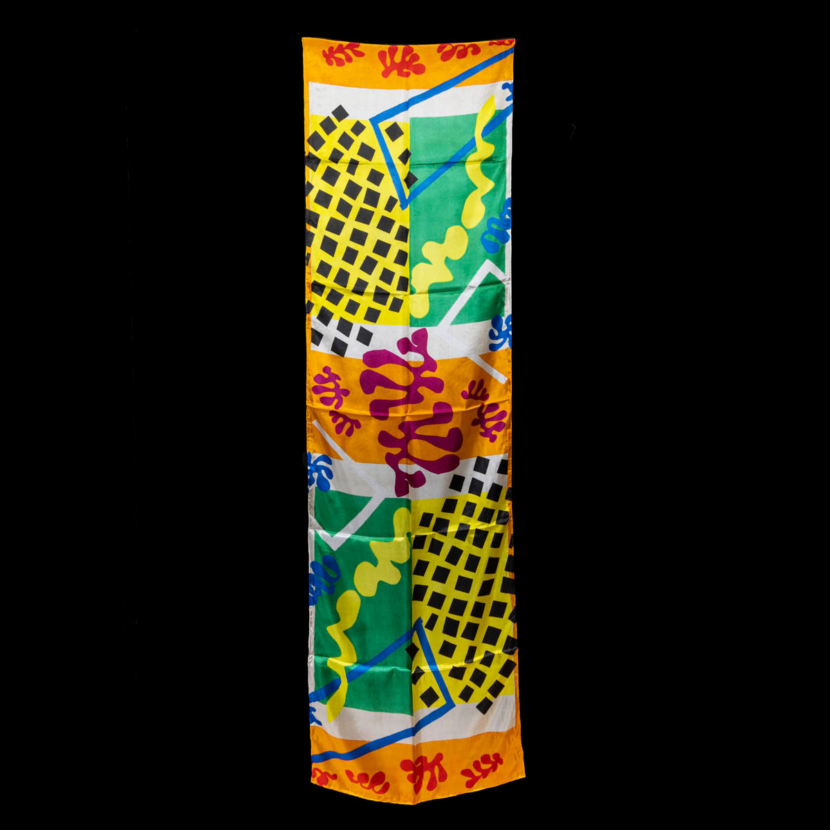 Silk scarf by Henri Matisse: Jazz - The Codomas (unfolded)
