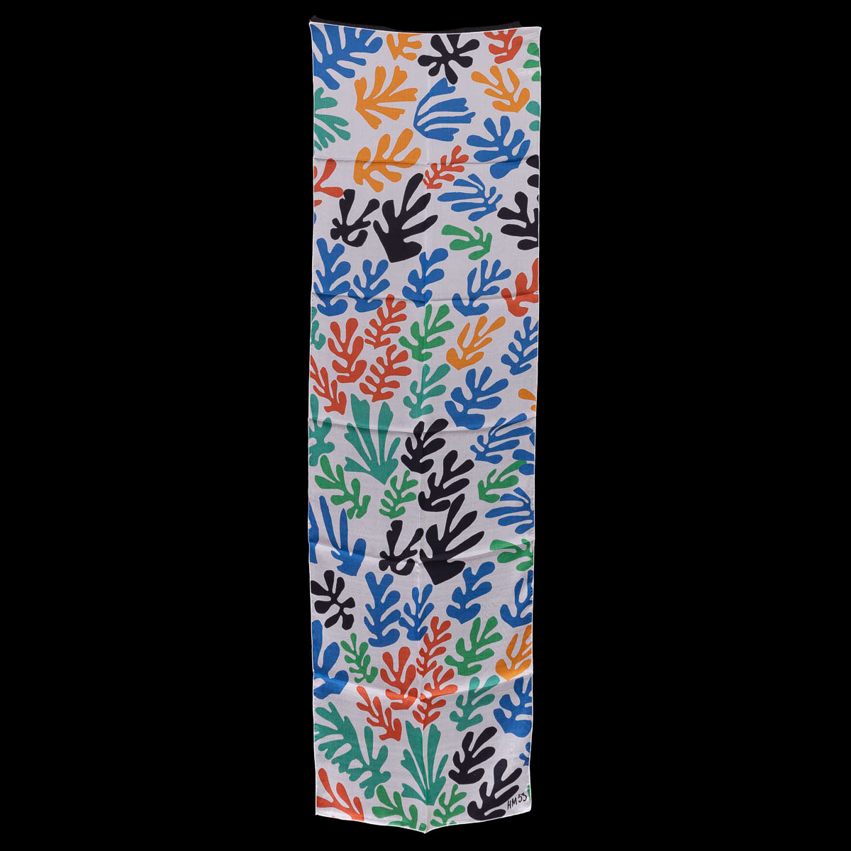 Silk scarf by Henri Matisse: Seaweed (unfolded)