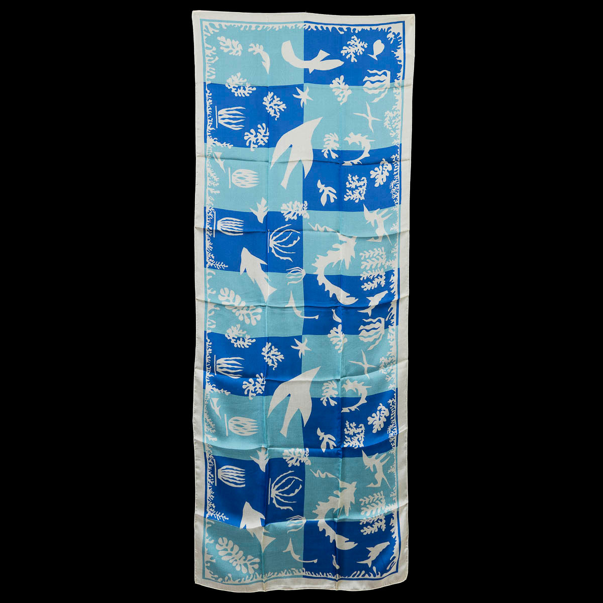 Silk scarf by Henri Matisse: Polynesia (unfolded)