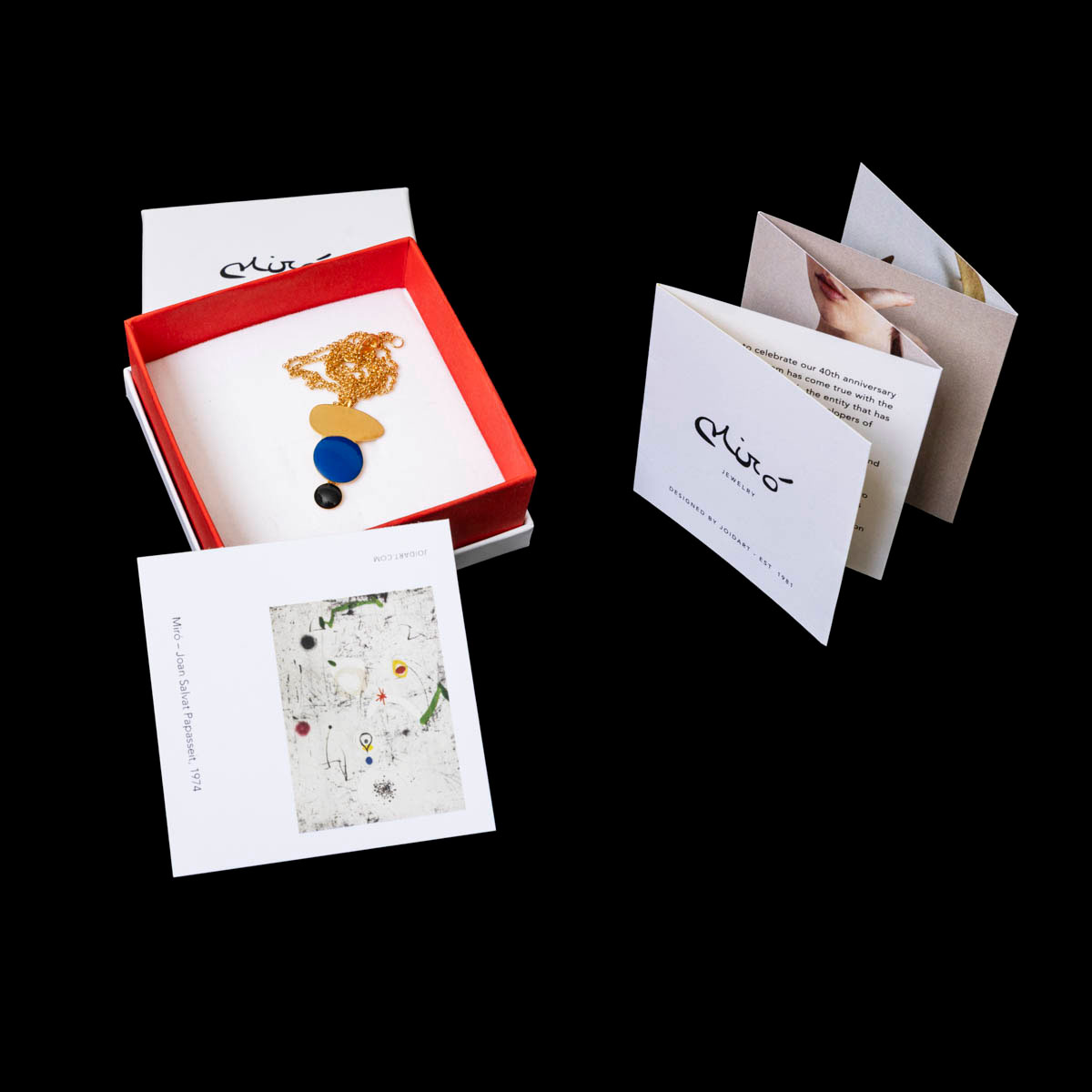 Pendentif d’après Joan Miro : Salvat-Papasseit (détail n°2)