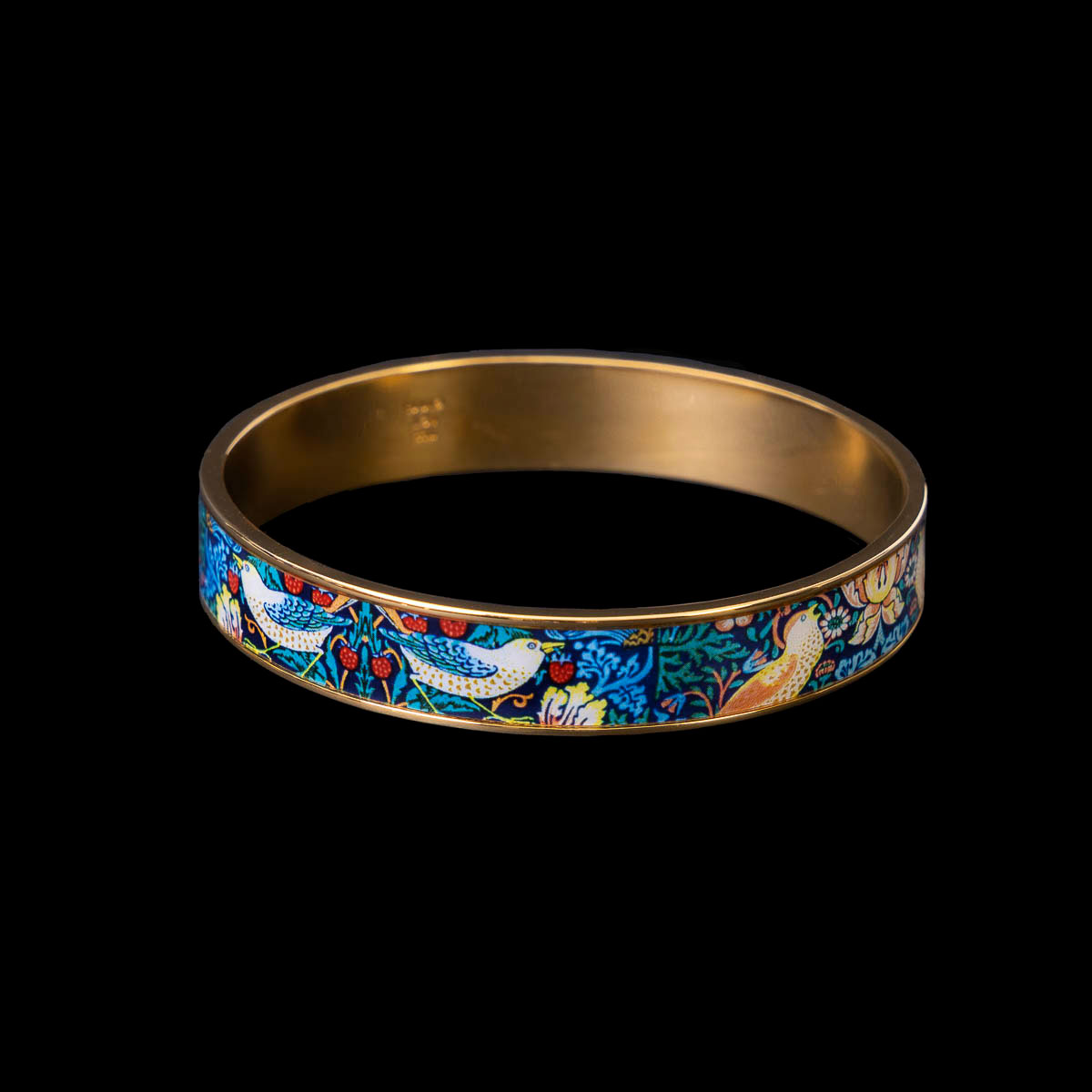 Brazalete William Morris : Strawberry Thief (detalle1)