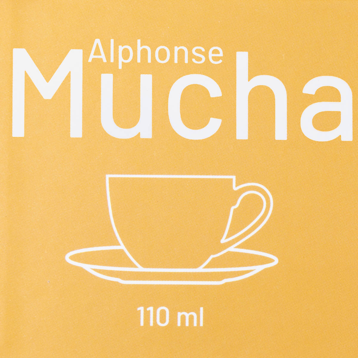 Duo tasses à expresso , sous-tasses Alfons Mucha, Topaze, (Orange), détail n°4