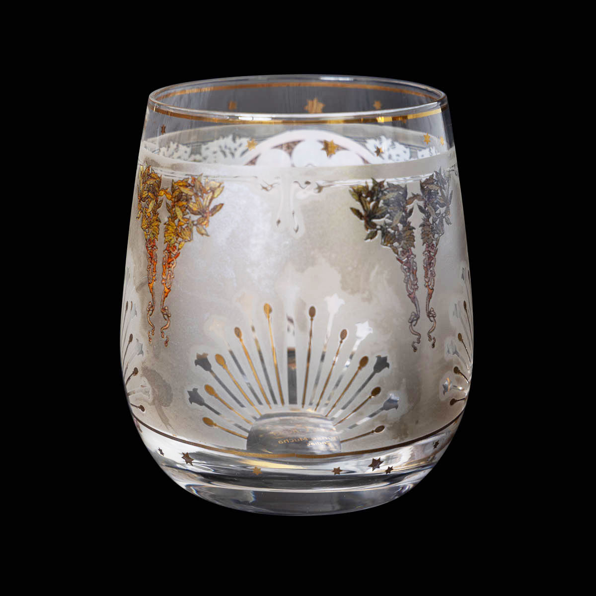 photophore en verre Alfons Mucha : Zodiaque (détail 2)