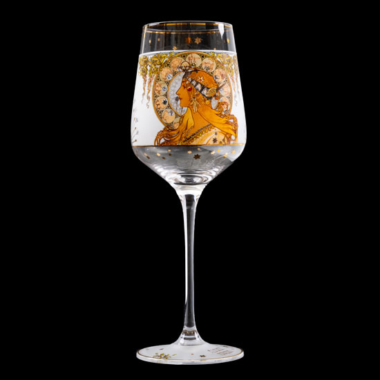 Alphonse Mucha Wine glass : Zodiac