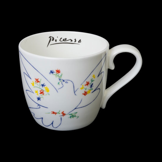 Mug Pablo Picasso, en porcelana : La paloma de la Paz