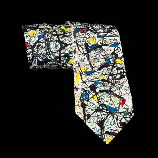 Cravate soie Jackson Pollock : Summertime